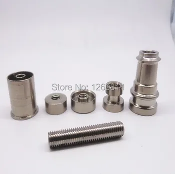 

Infinity Titanium Nail with Enail heater head 20mm coil-2 nails Domeless Titanium Nail For Wax Pipe