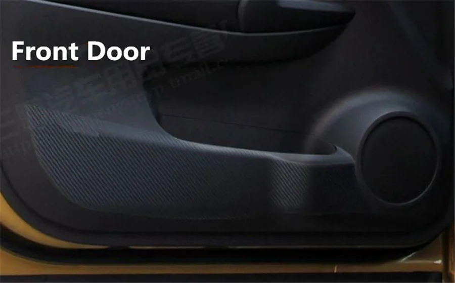 Новая Автомобильная дверь внутренняя сторона анти-удар защитная пластина из углеродного волокна Flim Наклейка для Nissan Qashqai 4 шт