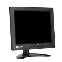 Escam Многоязычная 8 дюймов 4 Разделение CCTV Мониторы VGA HDMI AV BNC USB Вход