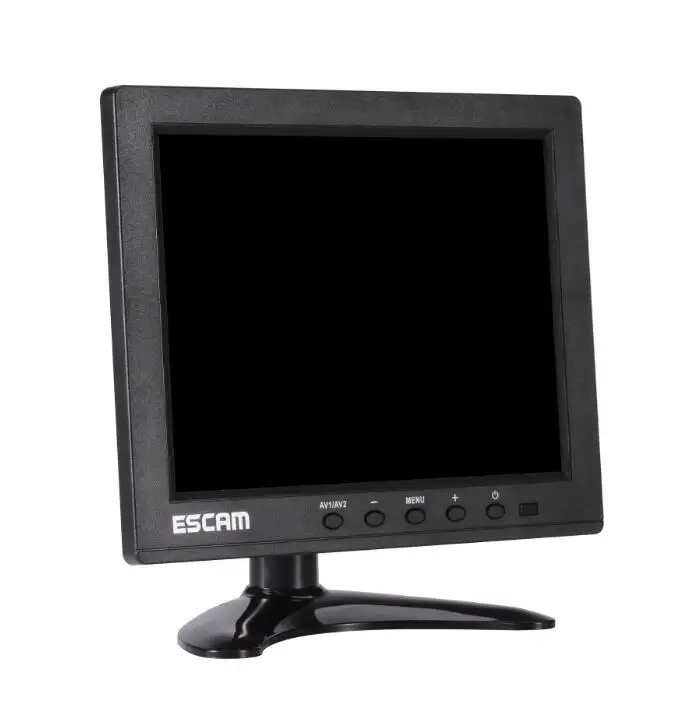 ESCAM Multi-language 8 Inch 4 Split CCTV Monitor VGA HDMI AV BNC USB Input