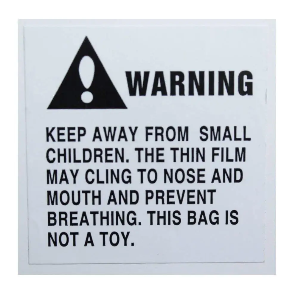 Suffocation Warning Labels, Peel & Stick FBA Shipping Labels Stickers-1.6 x 1.6 Inch (40 x 40 mm) 1200 Pieces Per Roll