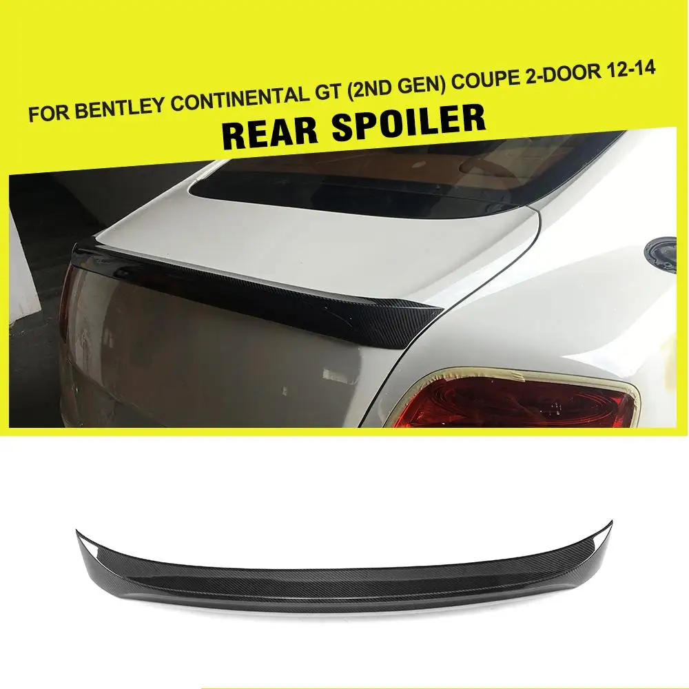 

Carbon Fiber / FRP Car Rear Spoiler Trunk Boot Lip Wing Case for Bentley for Continental Spoiler Coupe 2-Door 2012 - 2014