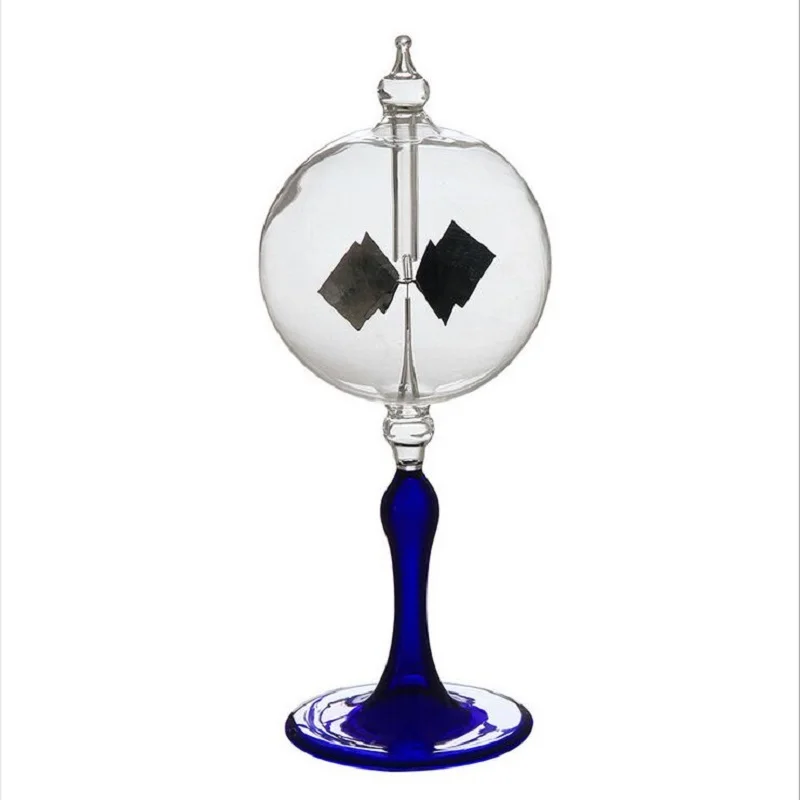 

4 Blades Rotating Glass Windmill Solar Powered Crookes Radiometer Light Mill Educational Teaching Study Tool Office Home Decor
