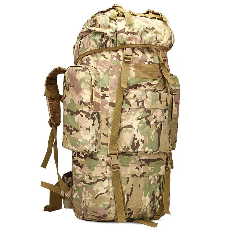 70L Металлическая стальная рама сумка мужская новая Тактическая Военная армейская уличная камуфляжная сумка рюкзак водонепроницаемый нейлоновый рюкзак охотничьи сумки - Цвет: CP