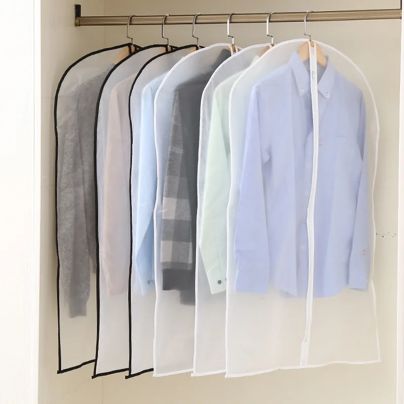 Dust cover Bags For Storing Clothes Garment Suit Vacuum Bag Protector Wardrobe Cloth Hanging Garment Coat Dustproof Storage Bag 4