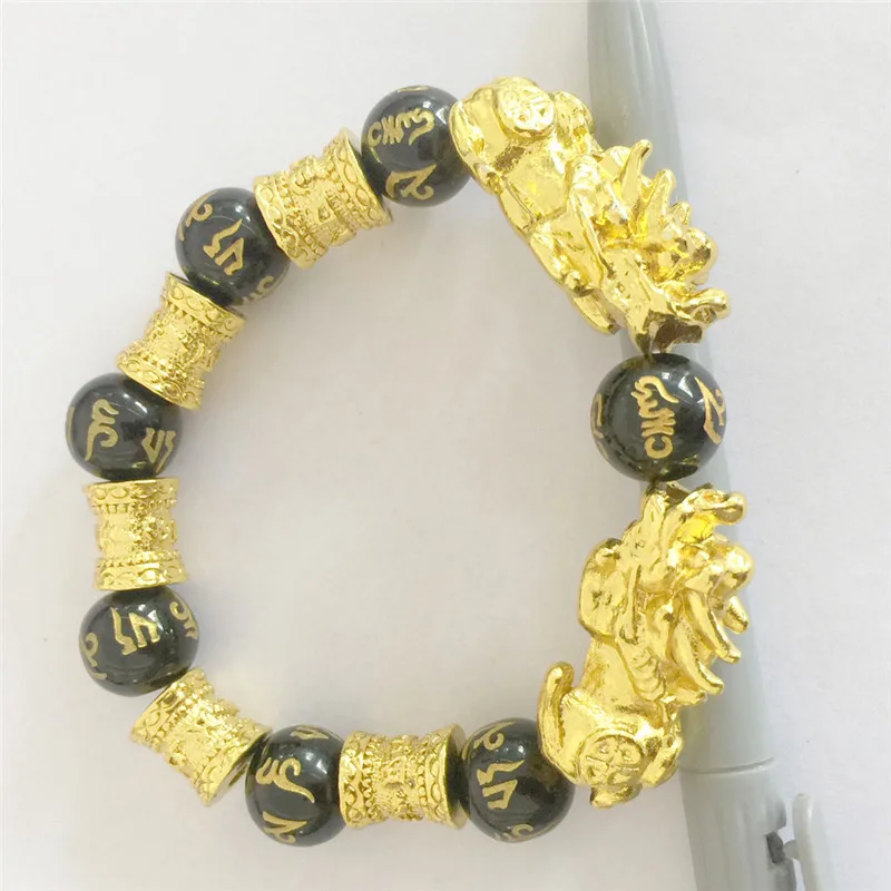 Religious Buddhism Style Buddhist Language Om Mani Padme Hum Written In Bead Traditional Mythical Animal Pixiu Dropshipping | Украшения и