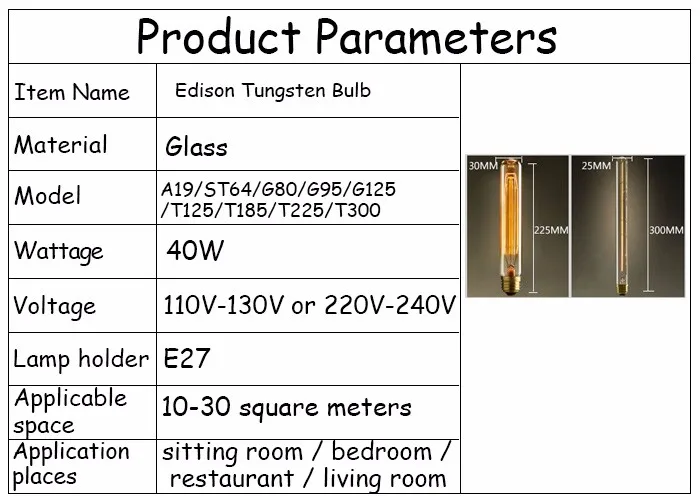 Цена, винтажный креативный светильник Эдисона, лампы ST64/A19/G80/T185 110-240 в E27, держатель лампы