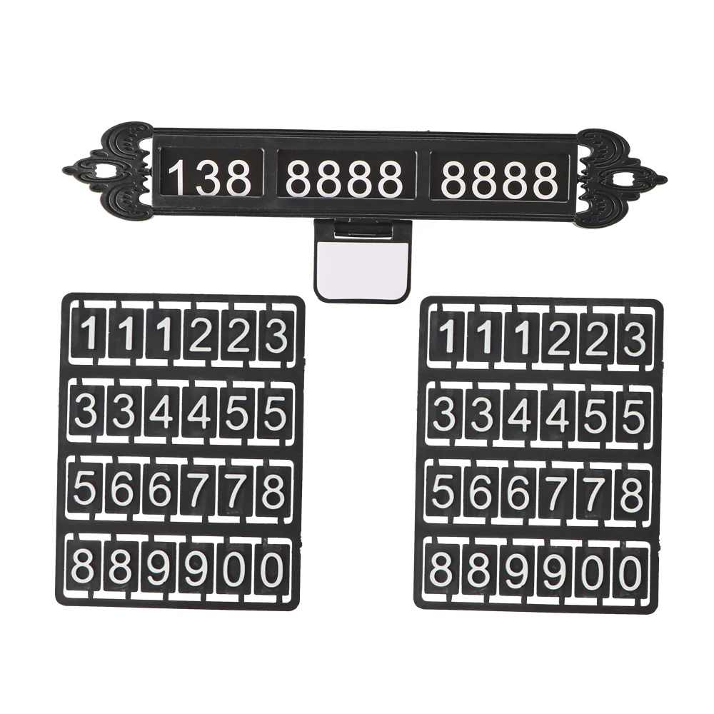Car Temporary Parking Luminous Plates Parking Telephone Card Automotive