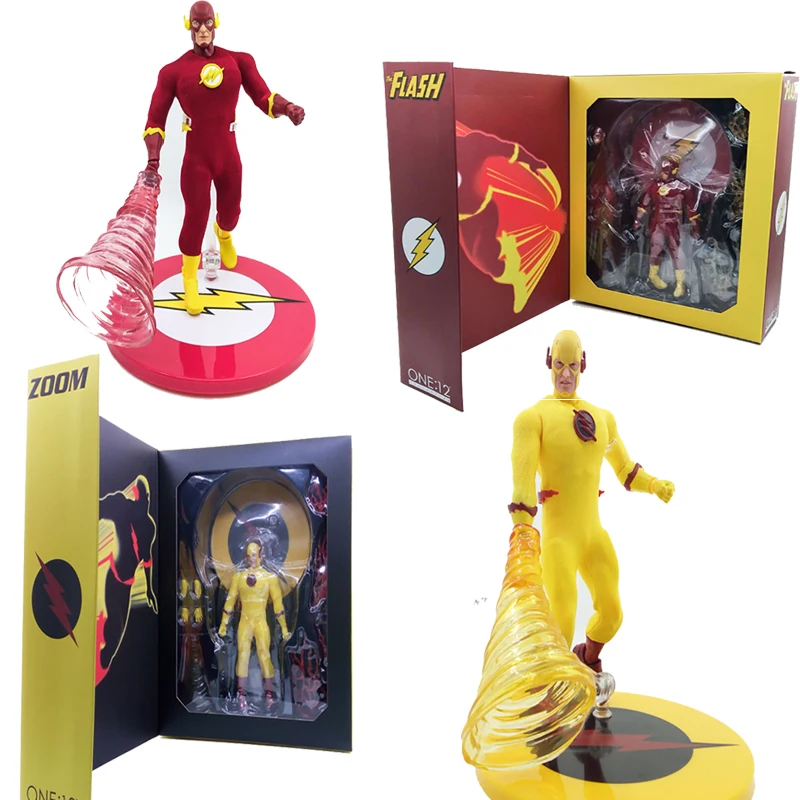 6inch 15cm Mezco One:12 The Flash DC Comics The Flash PVC Action Figure Model Toy Doll Gift