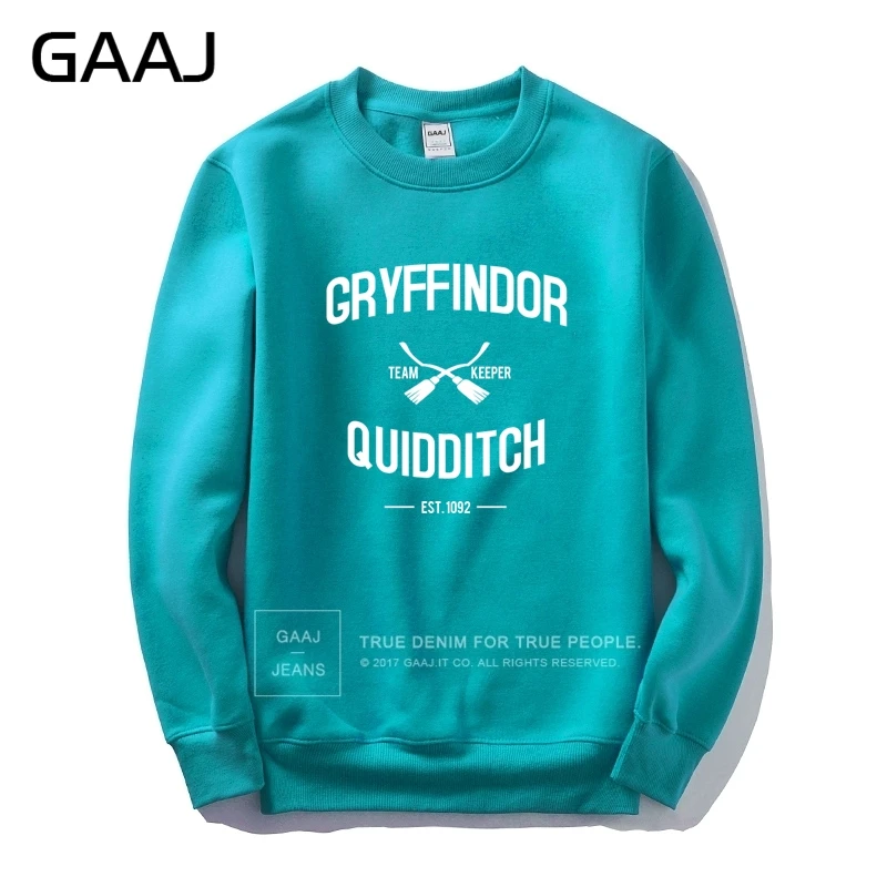 "Gryffindor Quidditch Team" Мужская и Женская толстовка с принтом популярная новая брендовая одежда с капюшоном для катания на коньках высокое качество толстовка#372R8 - Цвет: Sky Blue