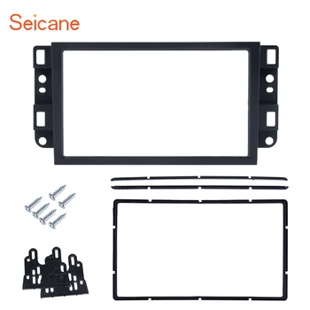 

Seicane Black 173*98mm Dash Bezel Kit Radio Fascia Frame for 2006 Chevrolet Lova Captiva Gentra Aveo Epica DVD panel Cover Trim