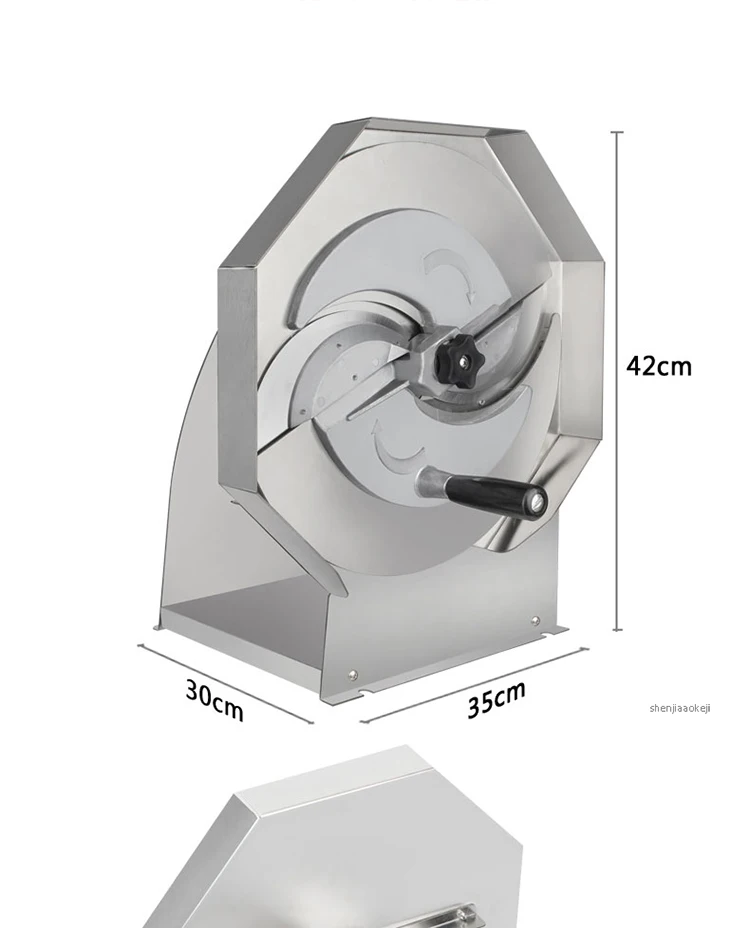 Ручной для производства овощей из нержавеющей стали фруктовая терка для лимонов Толстая Регулируемая нарезка лимон нарезки машина 0,8-8 мм
