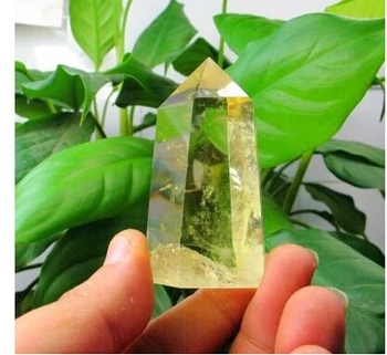 

000002100##@@Brazil Natural Citrine Yellow Quartz Crystal Stone Point Healing