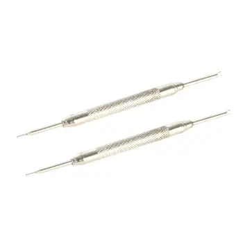 

B 2pcs Ultra Durable Stainless Steel Spring Bars Tool Remover Watch Strap Band Spring Tool LM93 men women watches Accessories