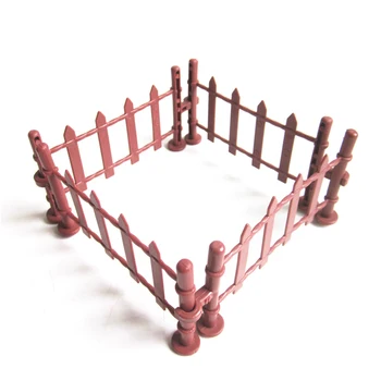 

2018 Fashion 7pcs Military Fence Rail Board Plastic Toy Soldier Army Men Accessories Railway Modeling Model Building Kit