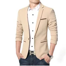 Новое поступление, роскошный мужской блейзер, весенний модный брендовый высококачественный хлопковый приталенный мужской костюм Terno, мужские пиджаки для мужчин