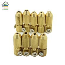 9pc/Set Mini Small Electric Motor Shaft Clamp Fixture Chuck Collet 2.3mm and 3.17mm Brass For 0.7mm-3.2mm Drill