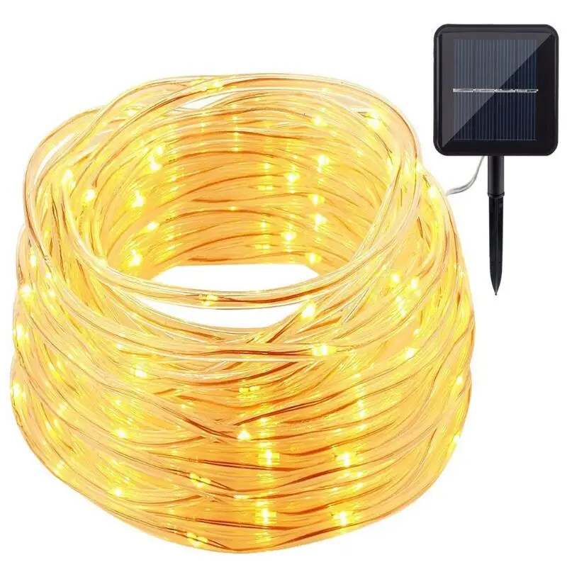 

IP65 Christmas LED Solar Lamps Outdoor Lighting Copper Wire LED String Lights Fairy Garland Garden Light Home Lantern Decoration
