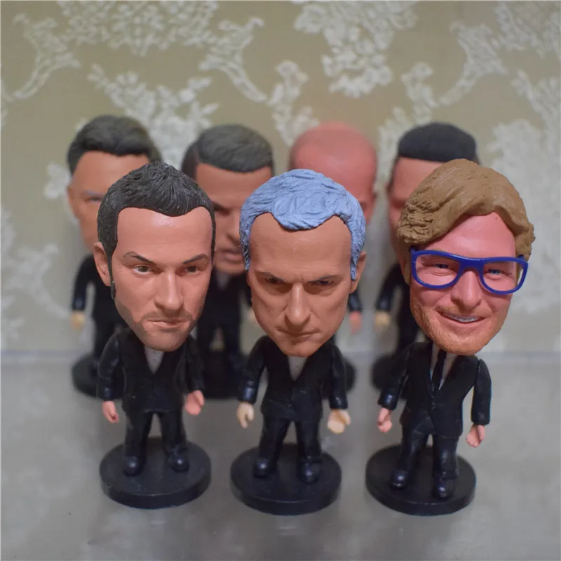 

Soccerwe 6.5 cm Height Soccer Cartoon Star Dolls Conte Lampard Guardiola Klopp Zidane Mancini Figurines Toy Christmas Gift