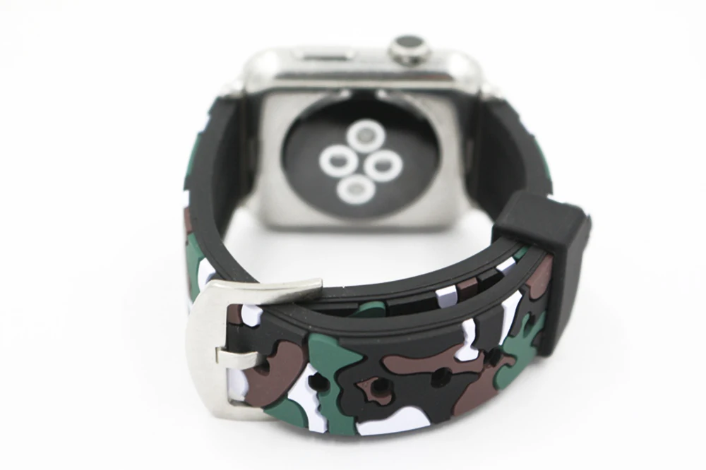 URVOI sport band for apple watch series 1 2 strap for iWatch CAMO colors Soft Silicone Replacement camouflage band with adapters18