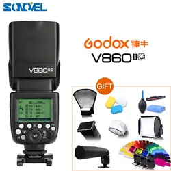 Godox Винг V860II-C E-TTL HSS 1/8000 Li-Ion Батарея Вспышка Speedlite для Canon 850D 800D 760D 7D 5Ds 5D4 6D2 5D3 7D2 + 10 подарок комплект