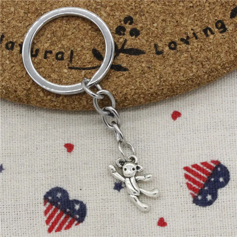 New Fashion gymnastics lovely bear 19*10mm Pendant KeyChain,DIY Jewelry