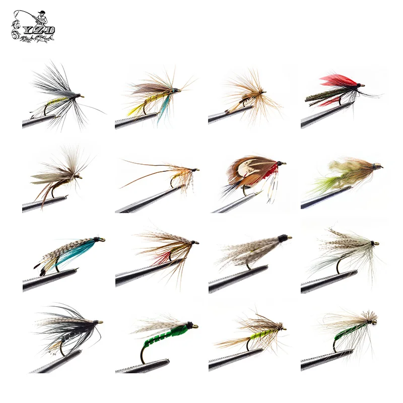 Набор приманок для рыбной ловли нахлыстом 225 шт.|dry fly|for troutnymph flies |