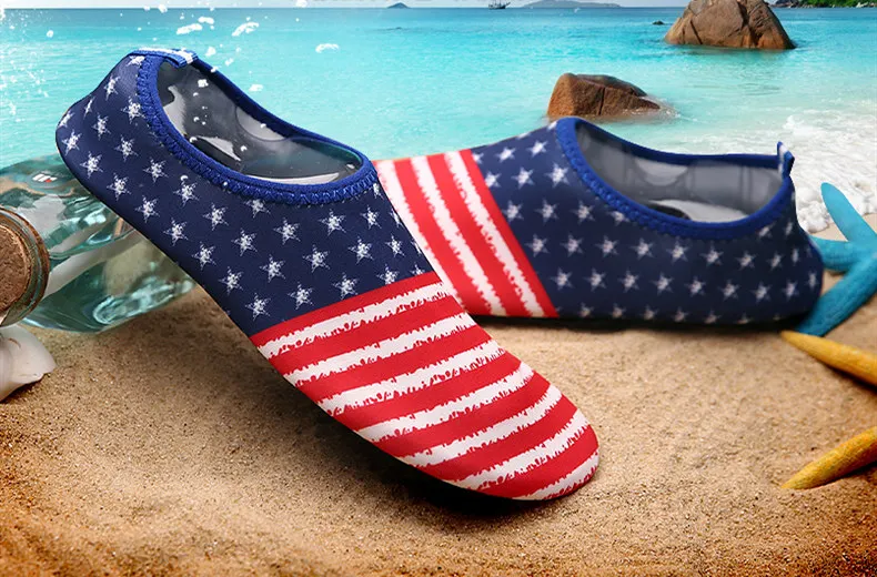 2019 Summer Unisex Sneakers Upstream Light Athletic Shoes American Flag Swimming Shoes Water Sport Seaside Beach Surfing Sandals (1)
