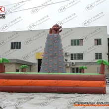 Дизайн кокосовое дерево надувной скалолазание стены для детей вечерние игры/надувные скалолазание