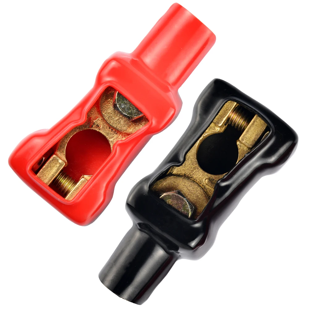 

Thickened Battery Terminal Set with Battery Corrosion Terminal Protectors 17mm 300A Pure Bronze