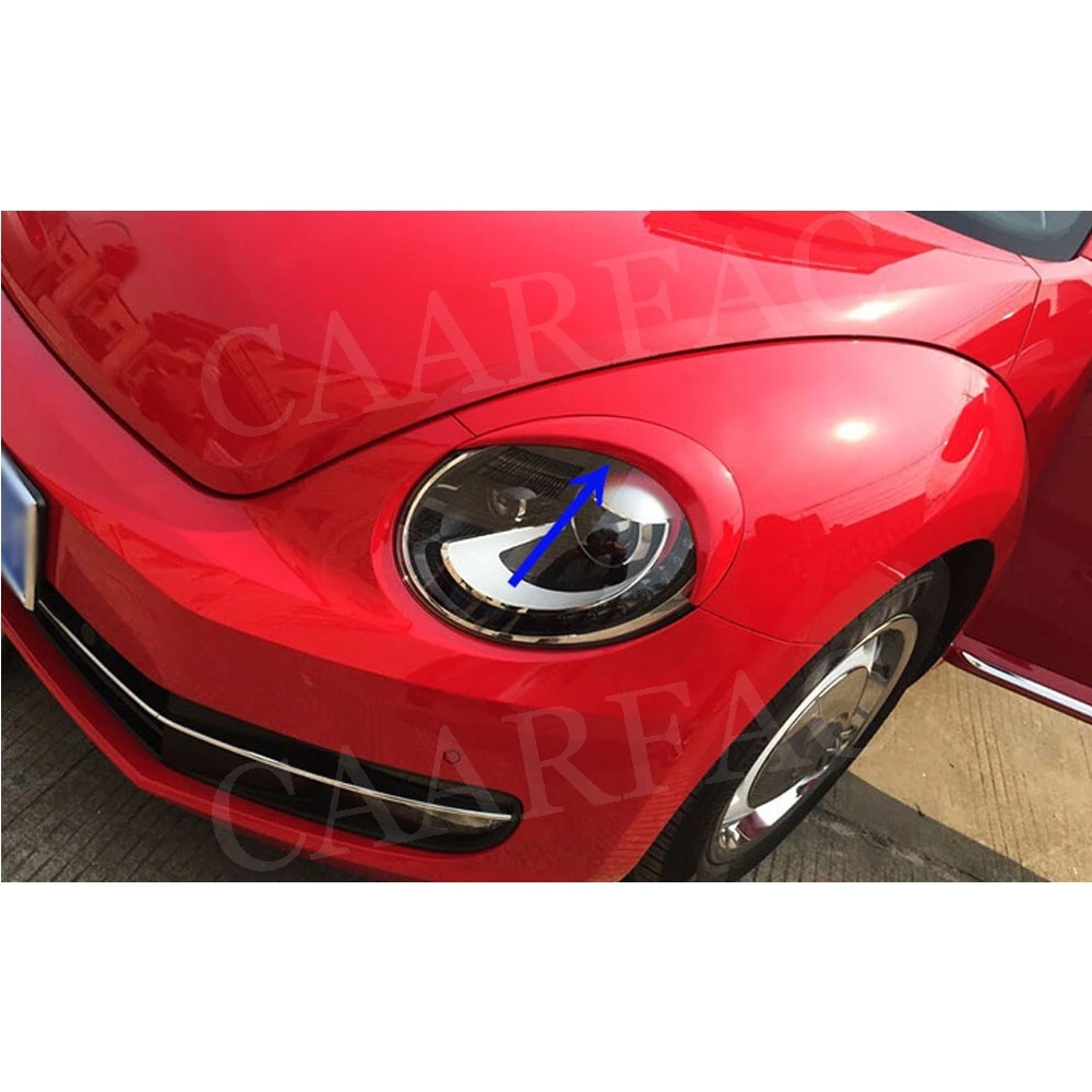 Накладки на передние фары для Volkswagen VW Beetle A5 2012 2018 ABS Накладные лампы бровей и век
