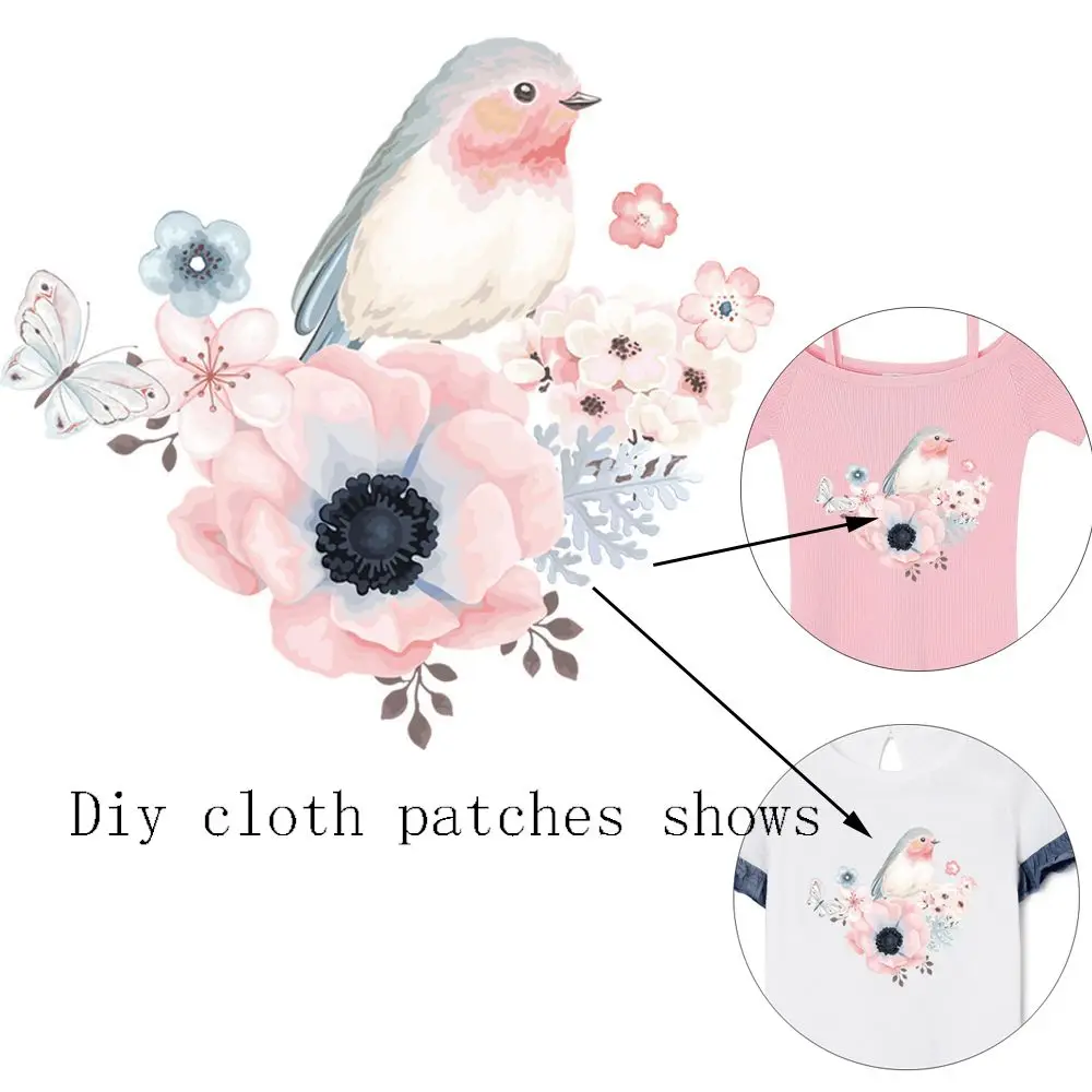 A5B_ZV6_Flower-Bird-Patch-Heat-Transfer-Iron-On-Patch-A-level-Washable-Clothes-Stickers-Easy-Print-By