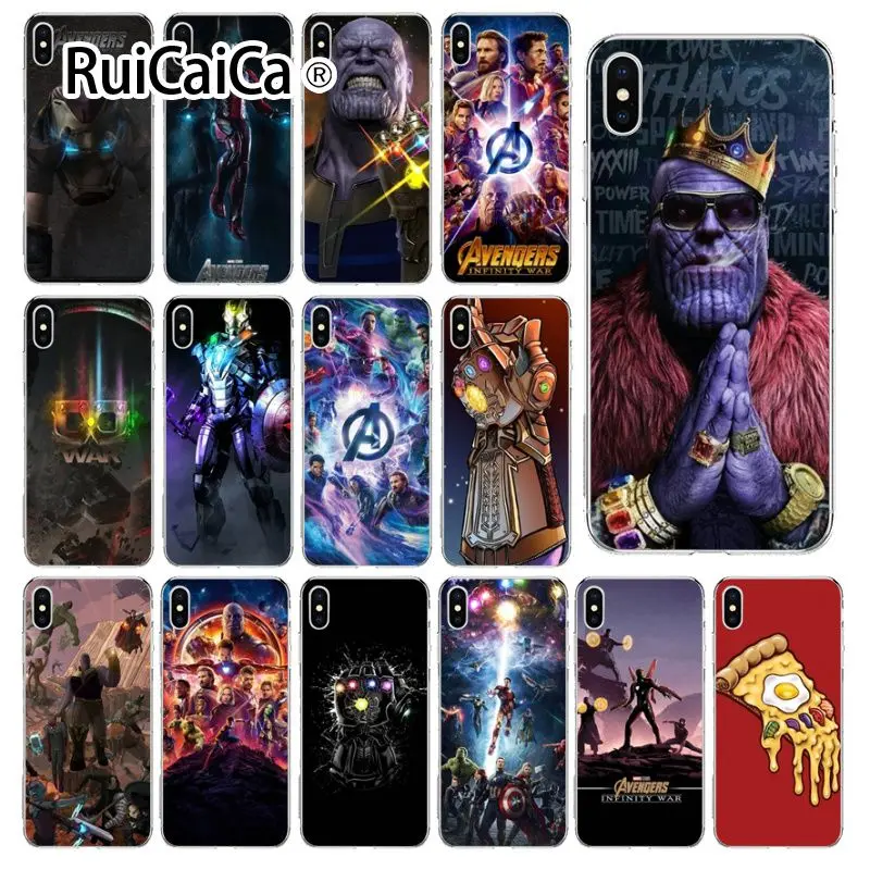 Ruicaica с принтами &quotMarvel&quot &quotМстители&quot Бесконечная война прозрачный мягкий для
