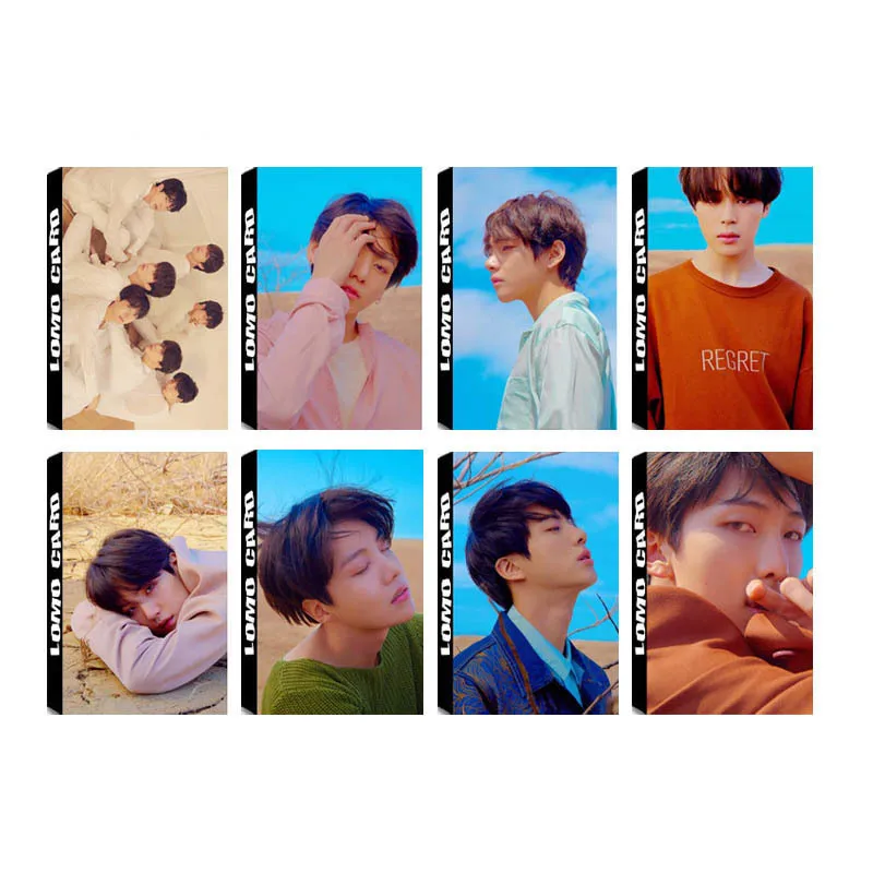 

KPOP Bangtan Boys FAKE LOVE YOURSELF Tear New Album LOMO Cards K-POP Self Made Paper Photo Card HD Photocard LK577