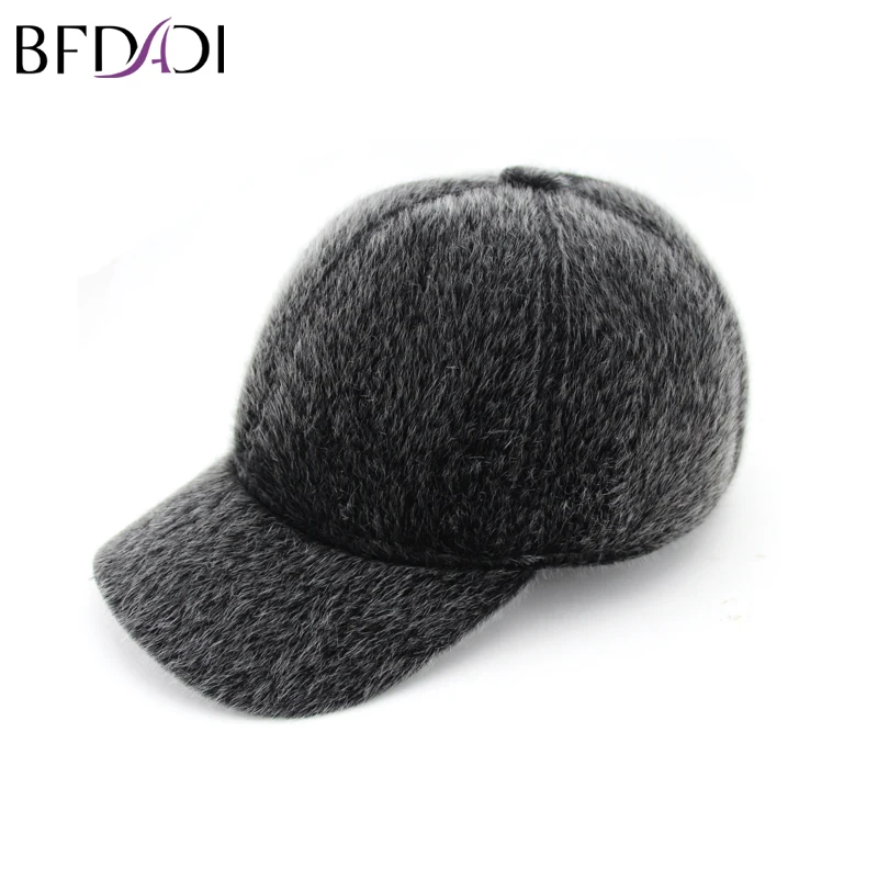 BFDADI,, модная, для взрослых, одноцветная, размер 56-60 см, зимняя, мужская, s, тёплая шапка, бейсбольная, с ушками, для России, шапка s для мужчин