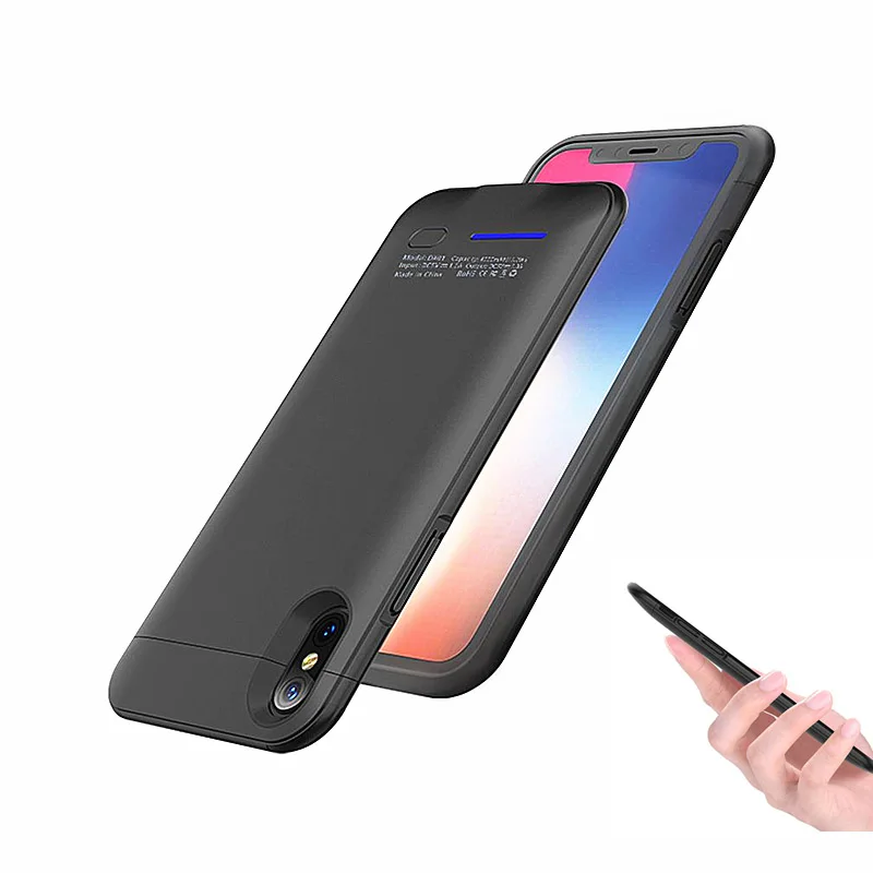 

Mobile Phone Battery Charger protector Case for apple coque iphone 7 8 X Plus 3000/4200 mAh Capacity wireless Power bank cover