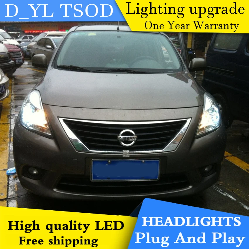 Автомобильная фара DY_L для Nissan Sunny 2011 светодиодный ные фары DRL H7/D2H HID Ксеноновые