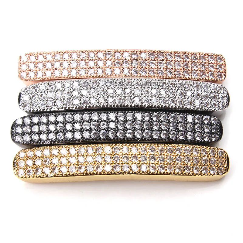 Мужские прямоугольные пробки с кристаллами 1 шт. 37*6 мм|jewelry supplies|bracelet findingsfindings jewelry
