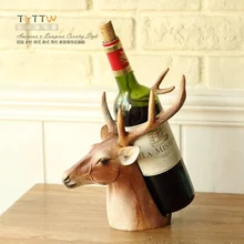 Сельский Мода Винный шкаф олень винный шкаф theroom украшения дома аксессуары украшения