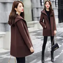 Осенне-зимняя женская обувь; Модные женские ботинки на Свободные длинное шерстяное пальто прилив