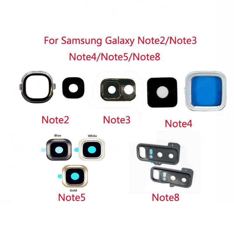 

100% New Original For Samsung Galaxy Note2/Note3/Note4/Note5/Note8 Back Rear Camera Glass Lens Ring Cover