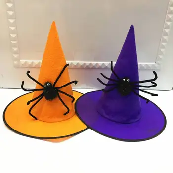 

Party Decoration 1Pc Adult Womens Witch Hat Masquerade Costume Performance Cosplay Cap Halloween Party Hat for Kids and Adults