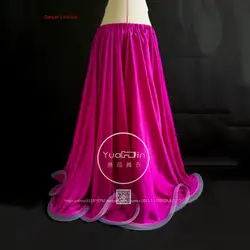 2018 заказ Высокое качество платья Танец живота юбка для танцев для Для женщин костюмы танец живота шелк один юбка