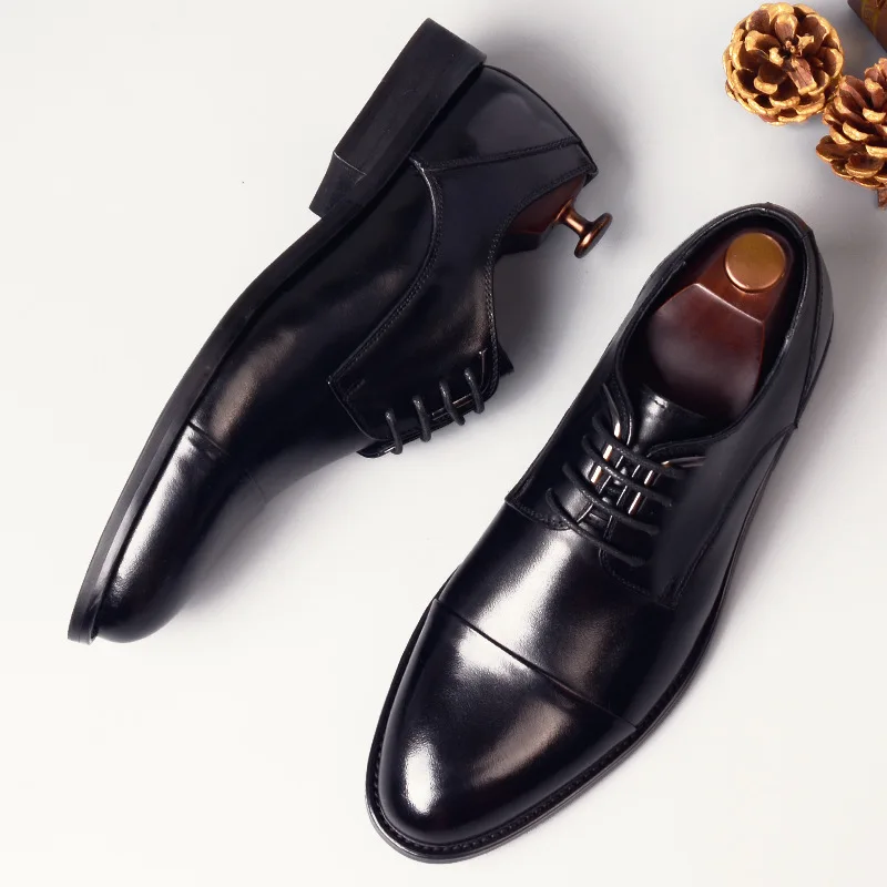 ZGZJYWM/Новые дышащие классические деловые туфли на шнуровке с острым носком; цвет черный, красный; свадебные туфли-оксфорды из натуральной кожи