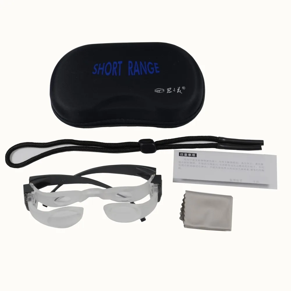 New Arrival STOEMI 8106 2X Short Range Spectacles Magnifier Binocular  Glasses w/Hard Case for Watching Reading