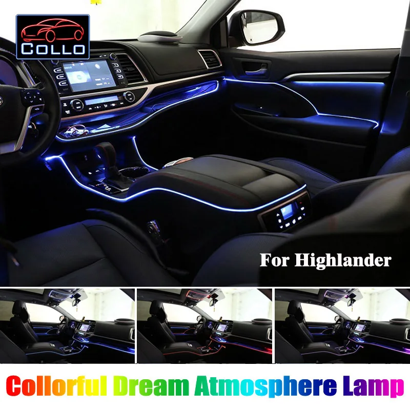 

Colorful Dream Romantic Atmosphere Lamp / For Toyota Highlander / Automatic Color Change Cold Light Lamp / DIY Installation Easy
