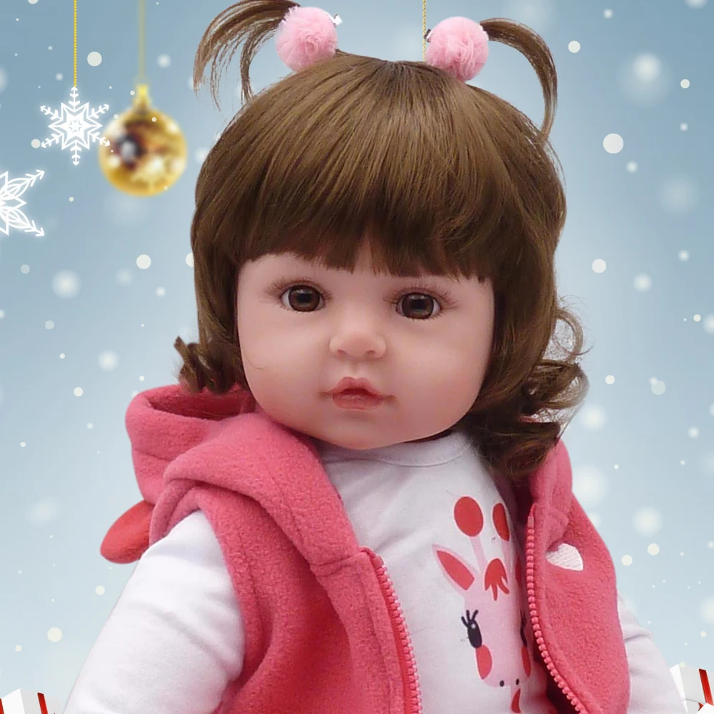 KAYDORA 47 см 55 см, мягкая силиконовая кукла-реборн для маленькой девочки, реалистичные куклы-Реборн, модные игрушки для девочек, Bebe Reborn menina