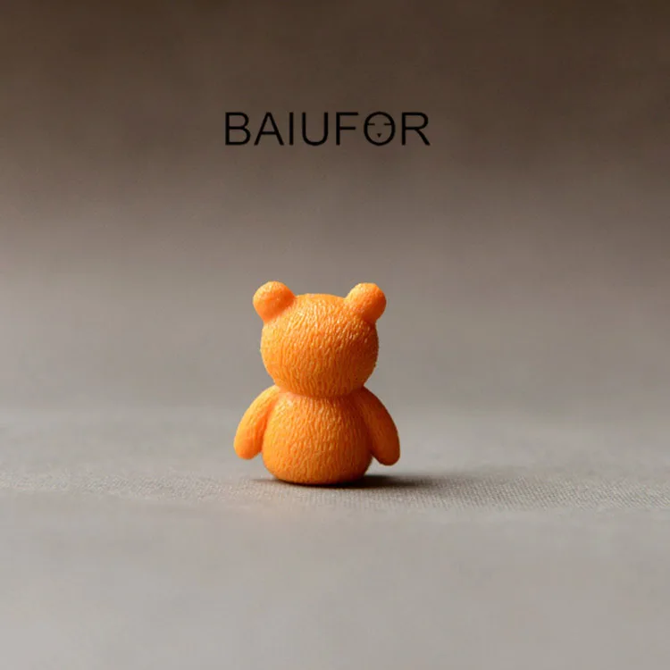 BAIUFOR животные Миньоны милый бант медведь модель Фея садовый декор Террариум
