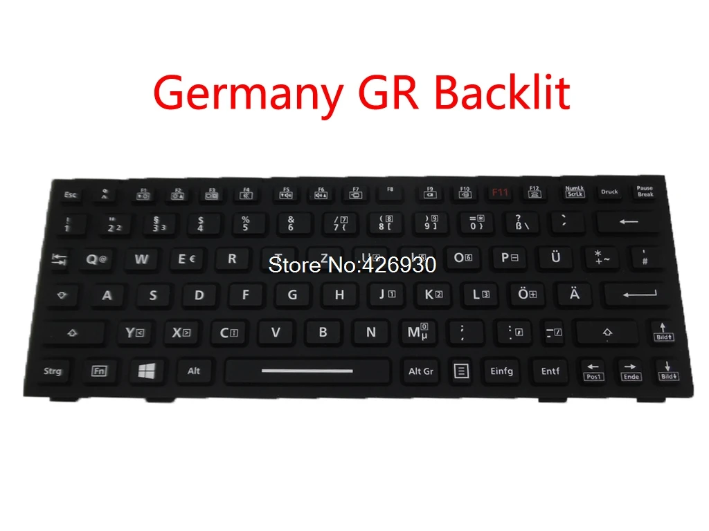 Клавиатура для ноутбука Panasonic Toughbook CF-18 CF-19 HMB9101CPA01 HMB9101CPC04 SG-55900-23A английский США Германия Канада CA - Цвет: Germany GR