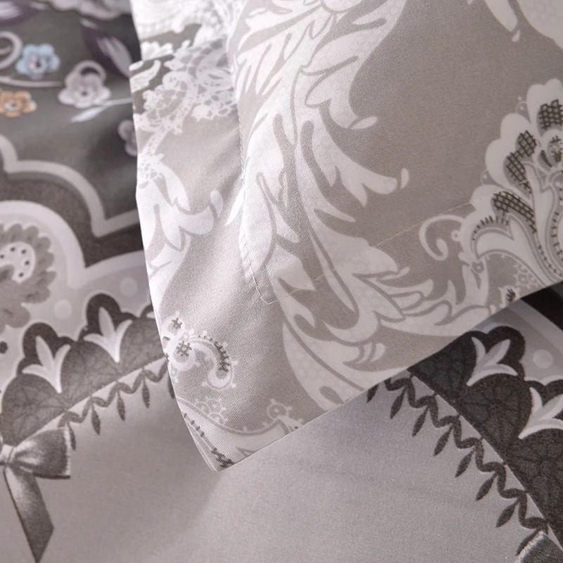 2/3 предмета в комплекте; Эксклюзивная тесьма; евро классический цветочный набор пододеяльников в европейском стиле Постельное белье одеяло постельное белье Наволочка US/EU Size52